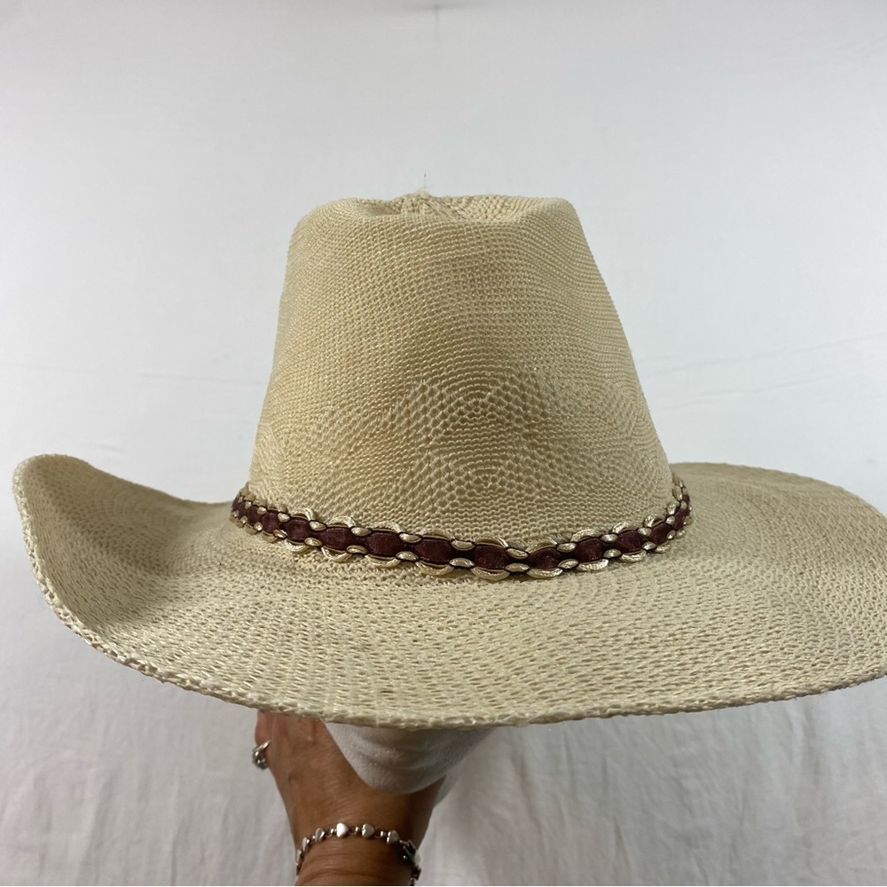 Cowboy Sun hat Lightweight Flexible Summer Western Hat 100% poly hat unisex Hat - Picture 3 of 10